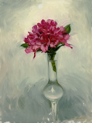 AliceToich, "Alla Prima Rhododendrons", Oil on wooden panel, 30x40 cm, 2020 AliceToich, "Alla Prima Rhododendrons", Oil on wooden panel, 30x40 cm, 2020
