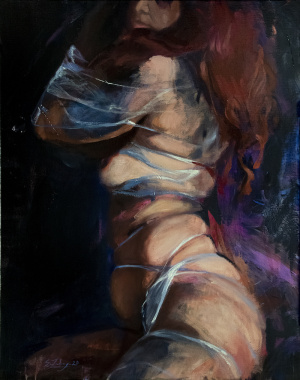 Sofia Zuluaga, "Lex", Mixed media on Linen, 100x81 cm, 2020 Sofia Zuluaga, "Lex", Mixed media on Linen, 100x81 cm, 2020