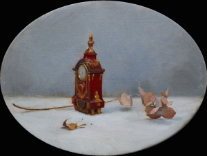 Tanvi Pathare, 'L'orologio', Oil on linen, 30x40 cm, €690 Tanvi Pathare, 'L'orologio', Oil on linen, 30x40 cm, €690