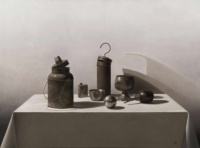 "Metal", Oil on Linen, 40 x 30 in. 2013 Carlos Madrid - Metal, Oil on Linen, 40 x 30 in. 2013