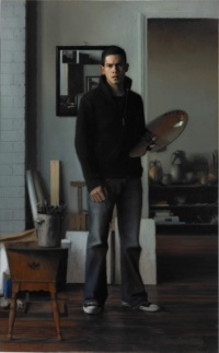 "The Mirror", Oil on linen, 68 x 48 in., 2011