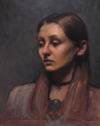 "Elisa", Oil on canvas, 40 x 50 cm, 2019