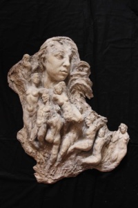 "Insomnia and the Spirits", Resin, W58 L70 D15 cm, 2015