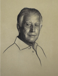 "Michael", Charcoal and chalk, 50 x 60 cm, 2020 Phoebe Hicks, "Michael", Charcoal and chalk, 50 x 60 cm, 2020