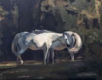 "Afternoon nap", Oil on board, 40 x 50 cm, 2019 Romy Elliott, Afternoon nap, Oil on board, 40 x 50 cm, 2019