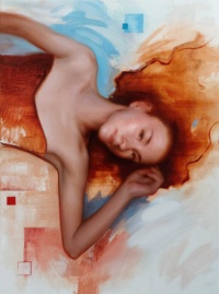 "Contemplation", Oil on canvas, 60 x 80 cm, 2021 Sahra Becherer, "Contemplation", Oil on canvas, 60 x 80 cm, 2021