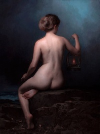 "Tidal Pool", Oil on linen, 40 x 30 in. Adrian Gottlieb, Tidal Pool, Oil on linen, 40 x 30 in