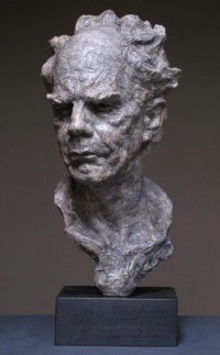 "Mr. Koch", Plaster on wood, 20 x 10 x 10 in. 2015 Alicia Ponzio, Mr. Koch, Plaster on wood, 20 x 10 x 10 in. 2015