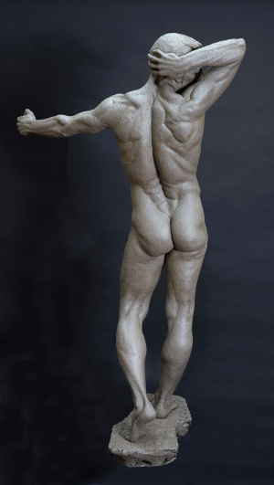 Anil Surendran, Solitude, Bronze, 7 feet with base, 2019 (back view) Anil Surendran, Solitude, Bronze, 7 feet with base, 2019 (back view)
