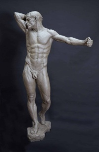 "Solitude", Finished clay, H200 x W30 x D23 cm, 2019 Anil Surendran, Solitude, Finished clay, H200 x W30 x D23 cm, 2019