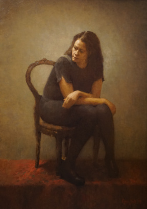 "Light over broken lines", Oil on linen, 134,5 x 96 cm, 2020 Anna-Brith Arntsen, Light over broken lines, Oil on linen, 134,5 x 96 cm, 2020