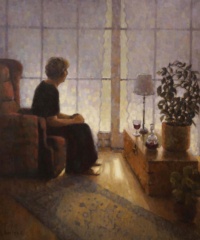 "Solitude", Oil on linen, 140 x 116 cm, 2020 Anna-Brith Arntsen, Solitude, Oil on linen, 140 x 116 cm, 2020
