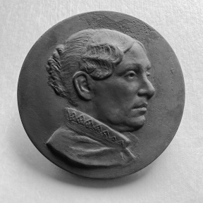 Anna Lee Hoelzle, Abigail Scott Duniway, Plaster, 9 cm, 2020 Anna Lee Hoelzle, Abigail Scott Duniway, Plaster, 9 cm, 2020