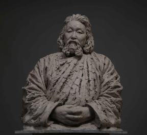 Bayasgalan Batmagnai, Narration, Clay, H90 x W76 x D32cm, 2018 Bayasgalan Batmagnai, Narration, Clay, H90 x W76 x D32cm, 2018