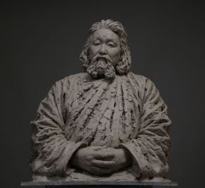 Bayasgalan Batmagnai, Narration, Clay, H90 x W76 x D32cm, 2018 Bayasgalan Batmagnai, Narration, Clay, H90 x W76 x D32cm, 2018