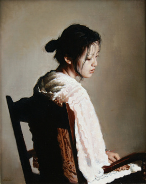 Carla Paine, "Young woman seated", Oil on linen, 8 x 10 in. 2021 Carla Paine, "Young woman seated", Oil on linen, 8 x 10 in. 2021
