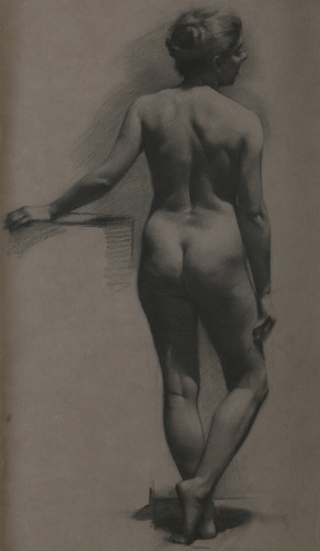 Charles Weed, Figure Drawing, Charcoal on toned paper, 63x38 cm1995 Charles Weed, Figure Drawing, Charcoal on toned paper, 63x38 cm1995