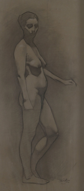 Cornelia Hernes, Advanced Painting (third year), Transfer figure drawing, Charcoal on paper Cornelia Hernes, Advanced Painting (third year), Transfer figure drawing, Charcoal on paper