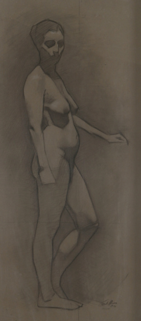 Cornelia Hernes, Advanced Painting (third year), Transfer figure drawing, Charcoal on paper Cornelia Hernes, Advanced Painting (third year), Transfer figure drawing, Charcoal on paper