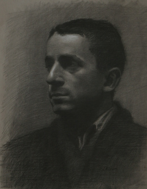 Dana Levin, Intermediate student (2nd year), charcoal on toned paper Dana Levin, Intermediate student (2nd year), charcoal on toned paper