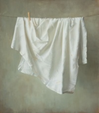 "Cloth", Oil on linen, 90 x 80 cm, 2020 Dana Zaltzman, Cloth, Oil on linen, 90 x 80 cm, 2020