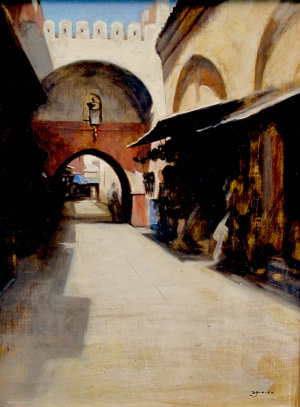 Daniel Graves Street in Essaouira I - Daniel Graves Street in Essaouira I - 12x16 2008