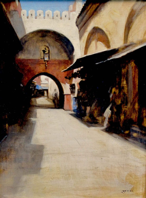 Daniel Graves Street in Essaouira I - Daniel Graves Street in Essaouira I - 12x16 2008