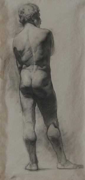 Daniel Graves Drawing (19th C copy), Charcoal on paper, 51x24.5 cm Daniel Graves Drawing (19th C copy), Charcoal on paper, 51x24.5 cm