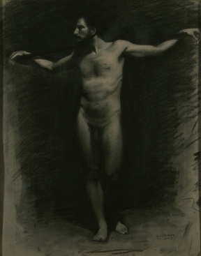 Daniel Graves, Study of Tim , Charcoal on toned paper, 50x70 cm, 2002 Daniel Graves, Study of Tim , Charcoal on toned paper, 50x70 cm, 2002