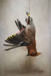 "Last song", Oil on wood, 23 x 34 cm, 2019 Daniela Roughsedge, "Last song", Oil on wood, 23 x 34 cm, 2019