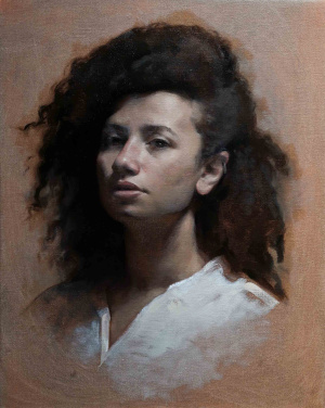 Dasha Belokrylova, "Ola", Oil on canvas, 40 x 50 cm, 2020 Dasha Belokrylova, "Ola", Oil on canvas, 40 x 50 cm, 2020