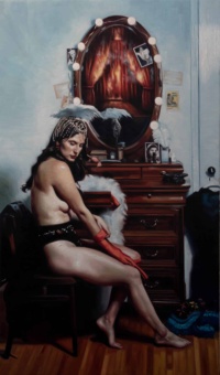 "What Must be Done", Oil on linen, 26 x 44 in. 2021 David Alvarado, What Must be Done, Oil on linen, 26 x 44 in. 2021