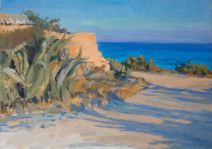 Denise Melvin, Marina di Modica - Sicily, Oil on wood panel, 25x 35cm, 2019 Denise Melvin, Marina di Modica - Sicily, Oil on wood panel, 25x 35cm, 2019