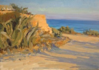 "Stone House in Sicily", Oil on panel, 25 x 35 cm, 2019 Denise Melvin, "Stone House in Sicily", Oil on panel, 25 x 35 cm, 2019