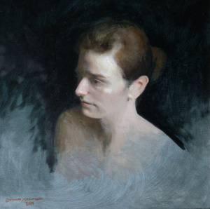 Dustin Adamson, Fae, Oil on Panel, 12x12 in, 2020 Dustin Adamson, Fae, Oil on Panel, 12x12 in, 2020
