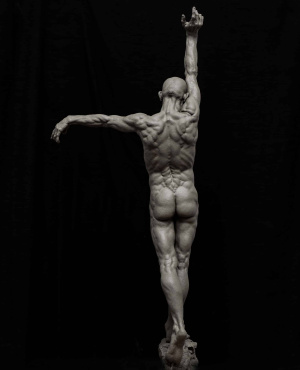 Eirik Arnesen "Empyrean" back, Life size, 2019 Eirik Arnesen "Empyrean" back, Life size, 2019