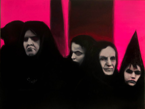 Emilia Cantor, So Raven Black at Heart, Oil on canvas, 36 x 28 in. 2021 Emilia Cantor, So Raven Black at Heart, Oil on canvas, 36 x 28 in. 2021