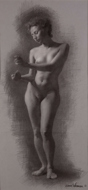 Eran Webber, Sculpture Drawing, Figure drawing, Charcoal on paper, 87x43 cm Eran Webber, Sculpture Drawing, Figure drawing, Charcoal on paper, 87x43 cm