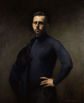 Eric Drummond, Advanced Painting (third year), Self Portrait, 2018 (on loan) Eric Drummond, Advanced Painting (third year), Self Portrait, 2018