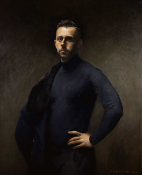 Eric Drummond, Advanced Painting (third year), Self Portrait, 2018 (on loan) Eric Drummond, Advanced Painting (third year), Self Portrait, 2018