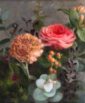 Erica Arcudi, Florentine Spring, Oil on panel, 8 x 10 in. 2021 Erica Arcudi, Florentine Spring, Oil on panel, 8 x 10 in. 2021