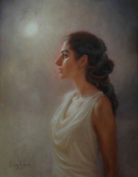 "Medusa", Oil on canvas, 24 x 20 in. 2020 Erica Arcudi, "Medusa", Oil on canvas, 24 x 20 in. 2020