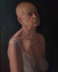 "Traces", Oil on canvas, 50 x 70 cm, 2019 Farigh Ghaderi, "Traces", Oil on canvas, 50 x 70 cm, 2019
