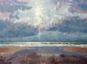 Francisco Centofanti, Lumiere - Marloes Sands, Egg Tempera on Gesso Panel, 100 x 70 cm, 2019_ Francisco Centofanti, Lumiere - Marloes Sands, Egg Tempera on Gesso Panel, 100 x 70 cm, 2019_