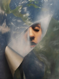 "Just close your eyes", Oil on linen, 80 x 60 cm, 2020 Frøydis Aarseth, "Just close your eyes", Oil on linen, 80 x 60 cm, 2020