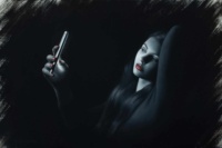 "Selfie World", Oil on linen, 53 x 80 cm, 2018 Frøydis Aarseth, "Selfie World", Oil on linen, 53 x 80 cm, 2018