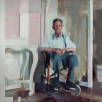 "Presence", Oil on canvas, 180 x 180 cm, 2017 Gerard Castellvi, Presence, Oil on canvas, 180 x 180 cm, 2017