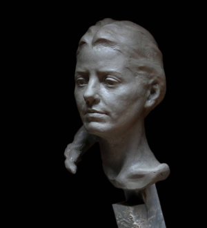 Hubert Malter "Lady of the Lake", Finished clay, H42 x W35 x D32 cm, 2020 Hubert Malter "Lady of the Lake", Finished clay, H42 x W35 x D32 cm, 2020