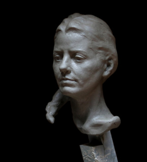 Hubert Malter "Lady of the Lake", Finished clay, H42 x W35 x D32 cm, 2020 Hubert Malter "Lady of the Lake", Finished clay, H42 x W35 x D32 cm, 2020