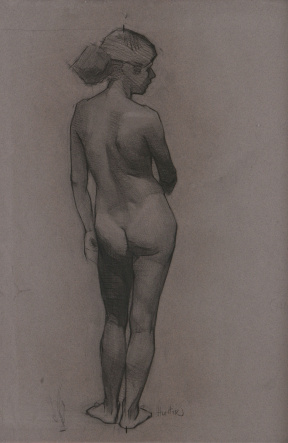 Hunter Eddy, Intermediate (second year), Figure drawing, Charcoal on paper, 65x44 cm Hunter Eddy, Intermediate (second year), Figure drawing, Charcoal on paper, 65x44 cm